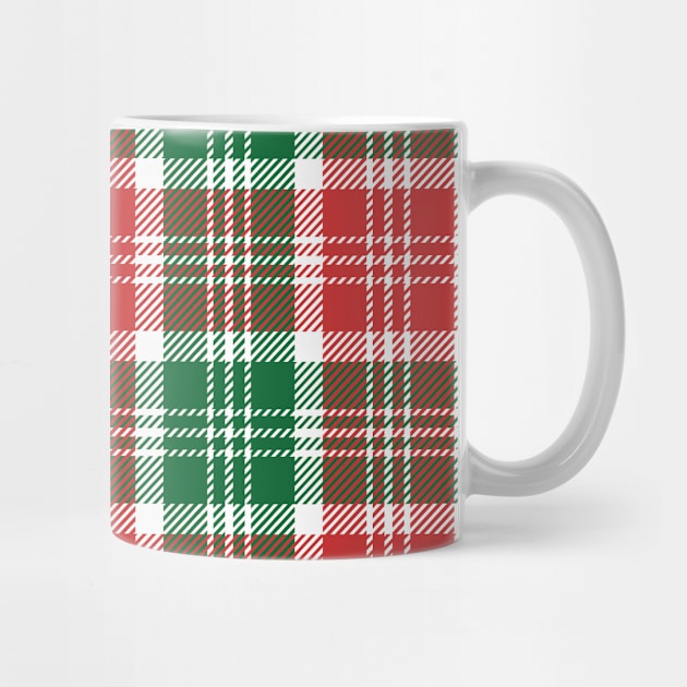 Christmas Plaid Pattern - Red And Green Plaid by Designoholic